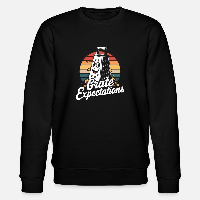 Käse Humor - Stanley/Stella Unisex Bio-Sweatshirt CHANGER - Schwarz
