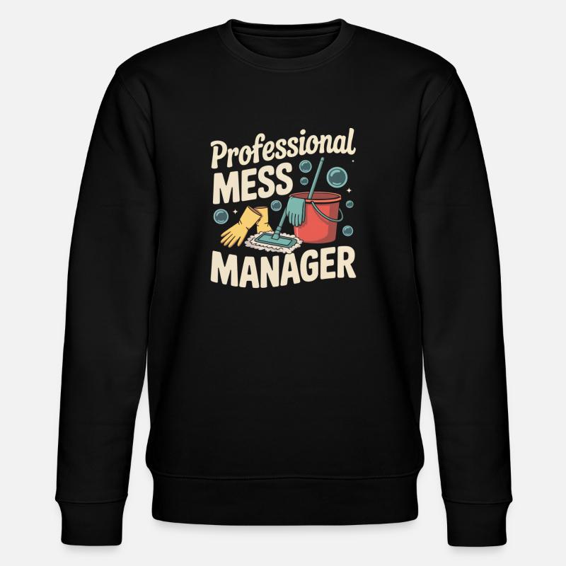Professionelle Chaos-Managerin - Stanley/Stella Unisex Bio-Sweatshirt CHANGER  - Schwarz