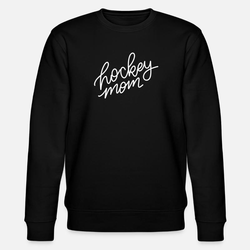 Hockey Mom Script - Stanley/Stella CHANGER Unisex Organic Sweatshirt - black