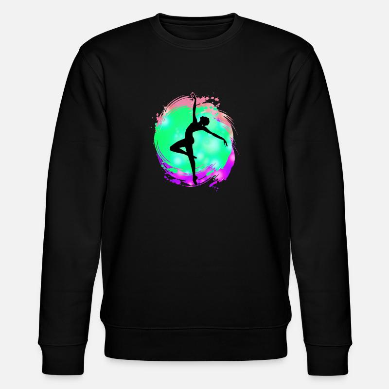 Silhouette de danseuse néon éclaboussure - Sweat bio CHANGER Stanley/Stella Unisexe - noir