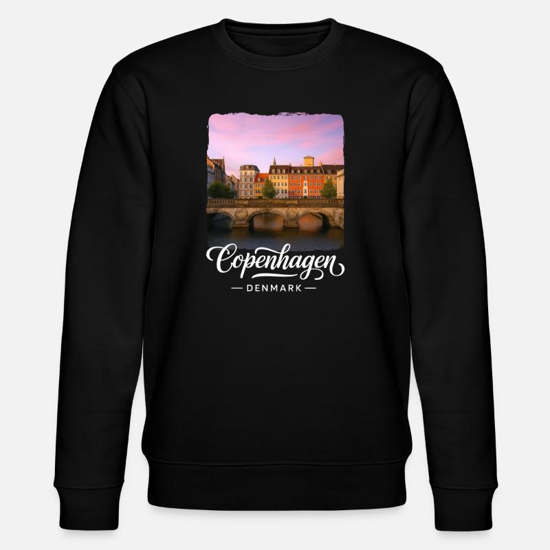 Kopenhagen Dänemark - Stanley/Stella Unisex Bio-Sweatshirt CHANGER - Schwarz