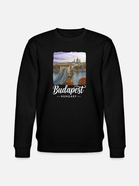 Budapest Hungary - Stanley/Stella CHANGER Unisex Organic Sweatshirt - black
