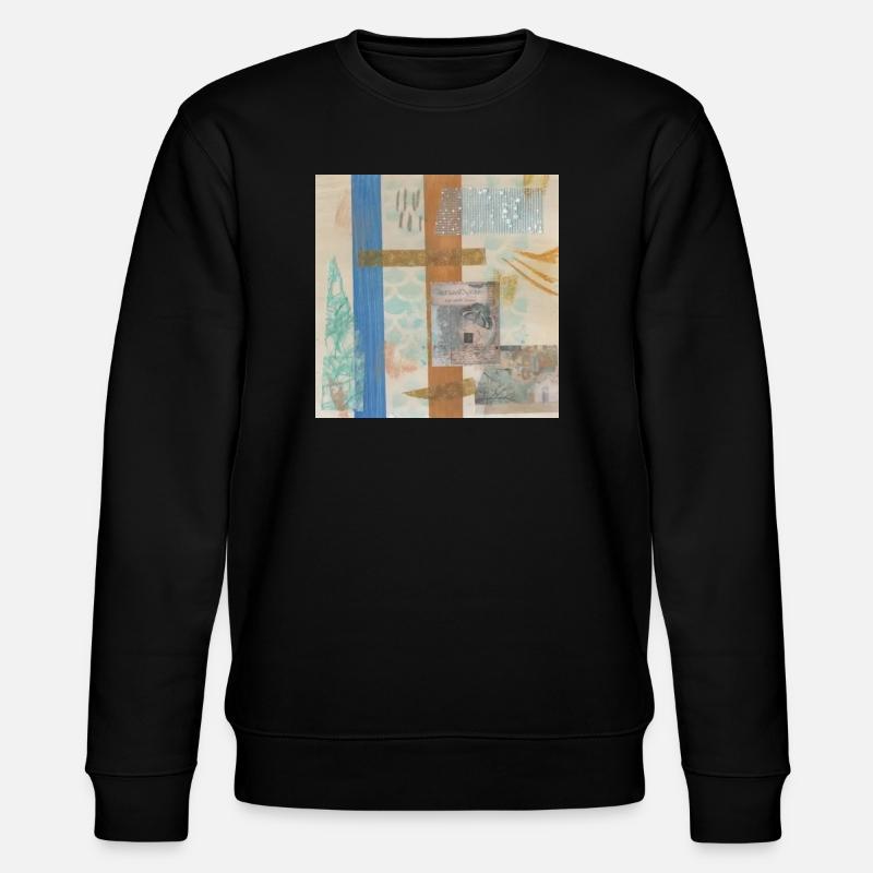 collage abstrait - Sweat bio CHANGER Stanley/Stella Unisexe - noir