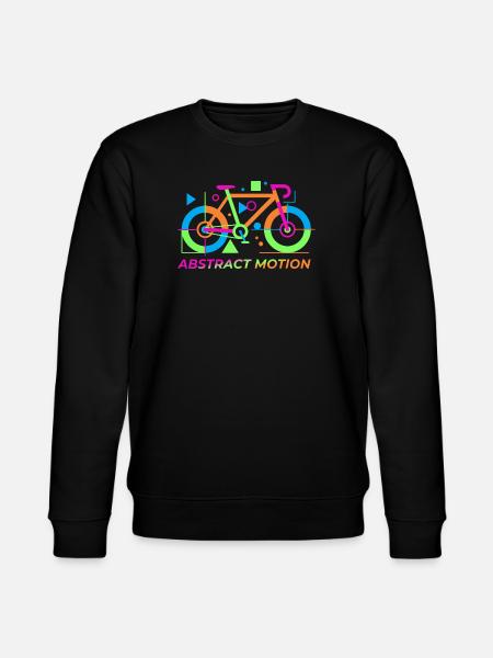 Neon Abstract Bicycle Motion - Stanley/Stella CHANGER Unisex Organic Sweatshirt - black