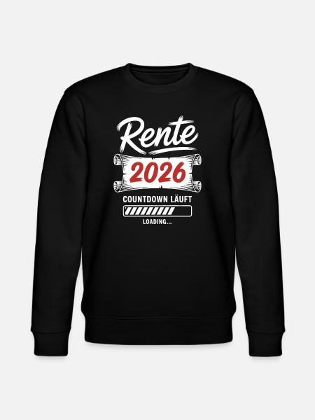 Pension 2026 countdown is on - Stanley/Stella CHANGER Unisex Organic Sweatshirt - black