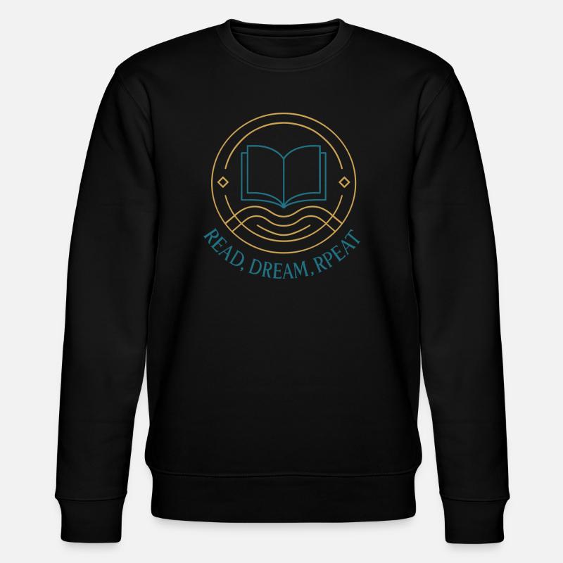 Read. Dream. Try again. - Stanley/Stella CHANGER Unisex Organic Sweatshirt - black