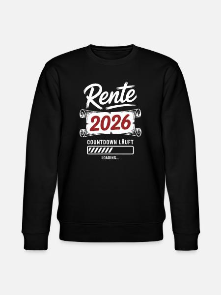 Rente2026 Countdown - Stanley/Stella Unisex Bio-Sweatshirt CHANGER - Schwarz
