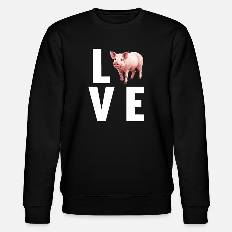 Pig Pig - Stanley/Stella CHANGER Unisex Organic Sweatshirt - black