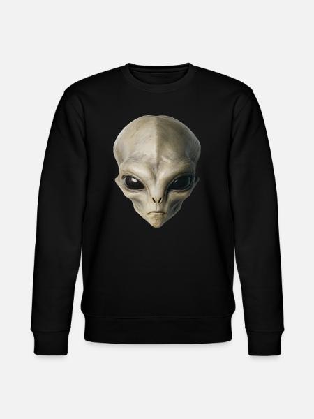 Alien Head - Stanley/Stella CHANGER Unisex Organic Sweatshirt - black