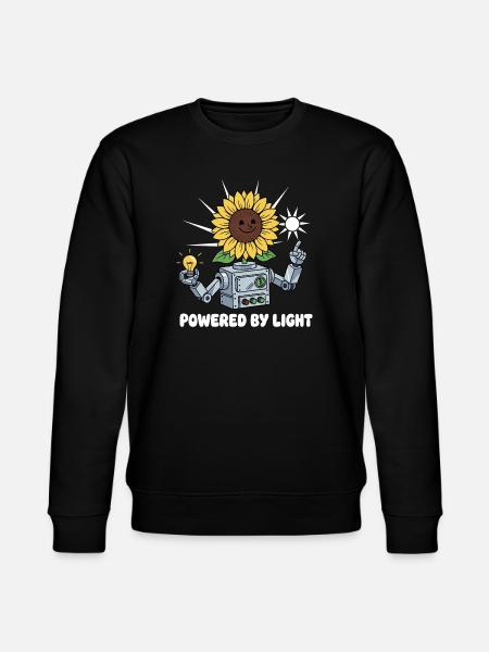 Sunflower Robot Light Ideas - Stanley/Stella CHANGER Unisex Organic Sweatshirt - black