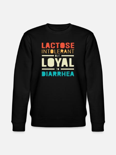 Milk Allergy Lactose Intolerance Flatulence - Stanley/Stella CHANGER Unisex Organic Sweatshirt - black