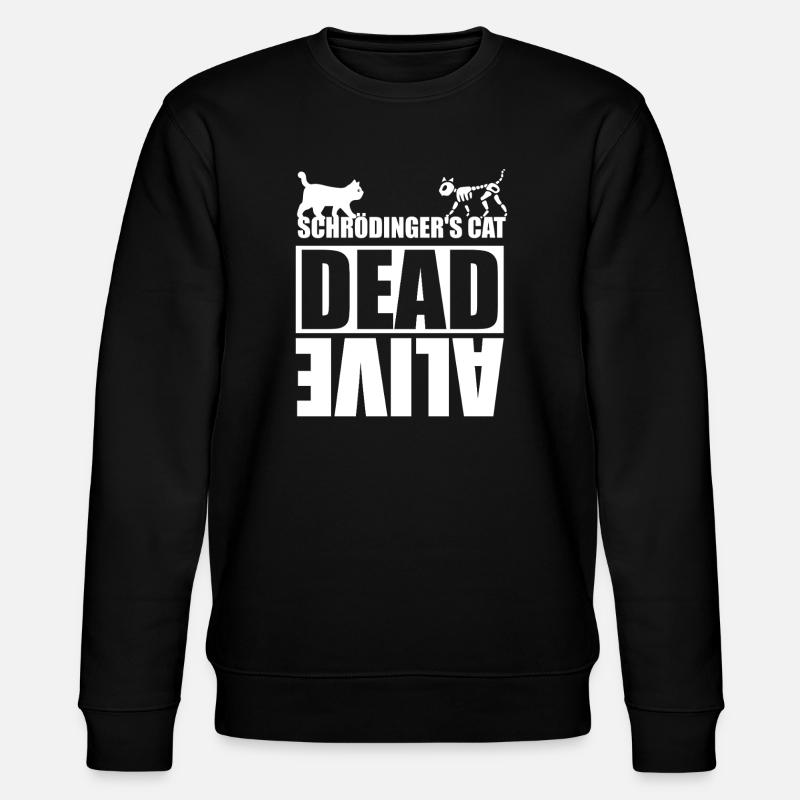 Schrödingers Katze - Stanley/Stella Unisex Bio-Sweatshirt CHANGER  - Schwarz