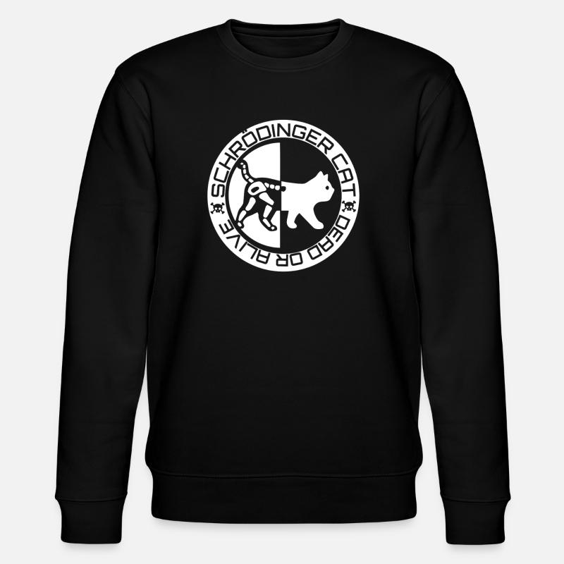 Le chat de Schrödinger - Sweat bio CHANGER Stanley/Stella Unisexe - noir
