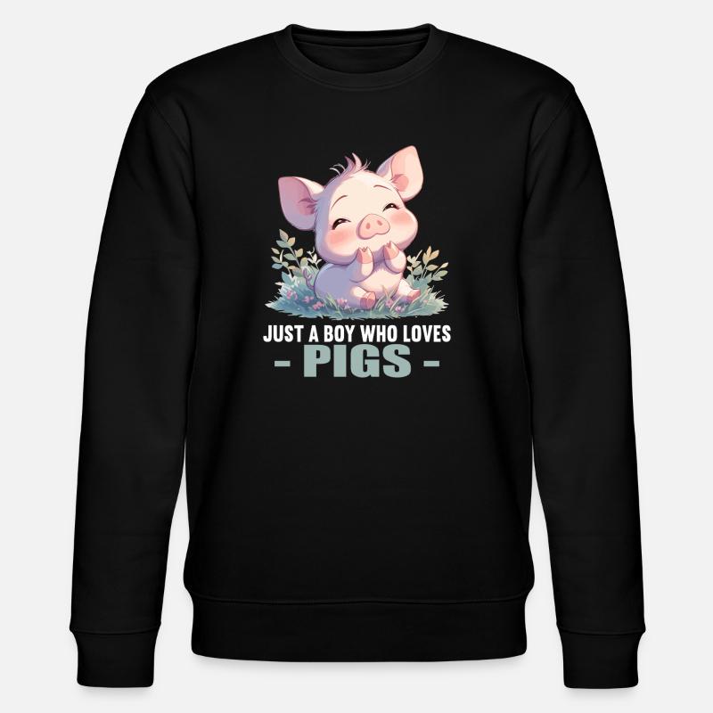 Pig Pig - Stanley/Stella CHANGER Unisex Organic Sweatshirt - black