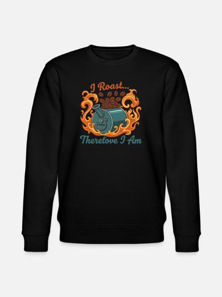I roast, therefore I am - Stanley/Stella CHANGER Unisex Organic Sweatshirt - black