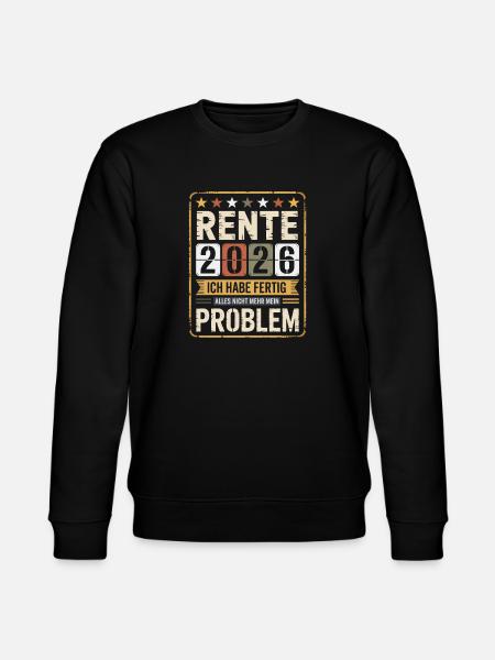 Pension 2026 I'm done - Stanley/Stella CHANGER Unisex Organic Sweatshirt - black