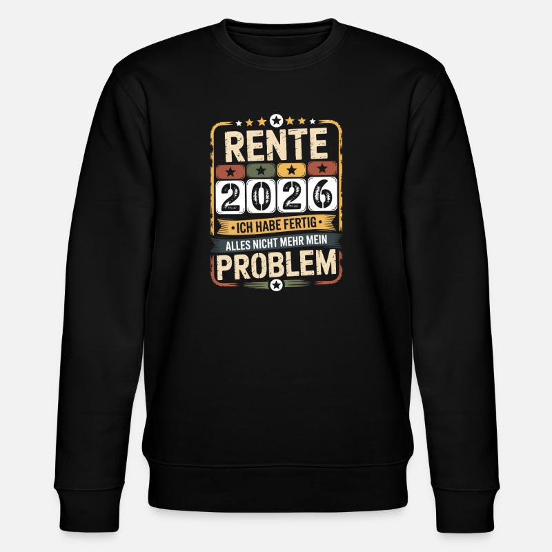 Pension 2026 – Enfin la paix - Sweat bio CHANGER Stanley/Stella Unisexe - noir