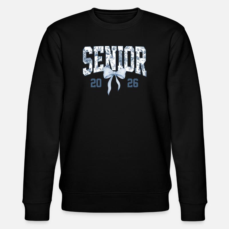 Senior 2026 Floral - Stanley/Stella Unisex Bio-Sweatshirt CHANGER  - Schwarz