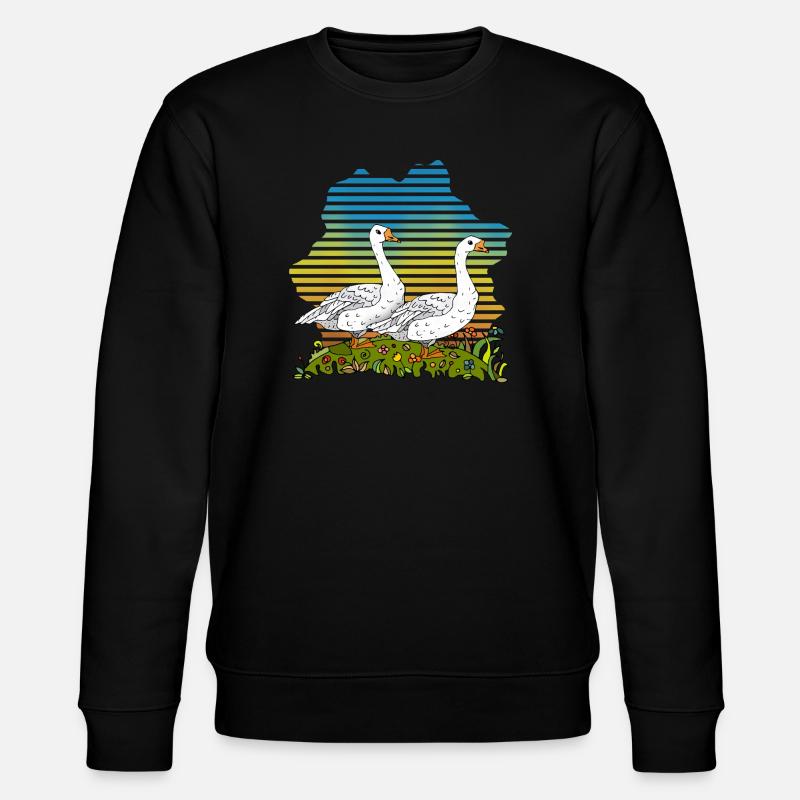 Gänse - Stanley/Stella Unisex Bio-Sweatshirt CHANGER  - Schwarz