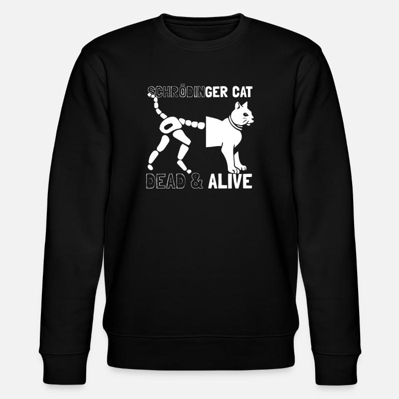 Le chat de Schrödinger - Sweat bio CHANGER Stanley/Stella Unisexe - noir