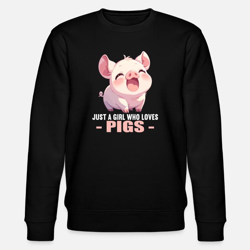 Pig Pig - Stanley/Stella CHANGER Unisex Organic Sweatshirt - black