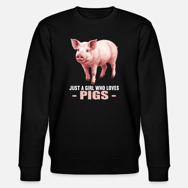 Pig Pig - Stanley/Stella CHANGER Unisex Organic Sweatshirt - black