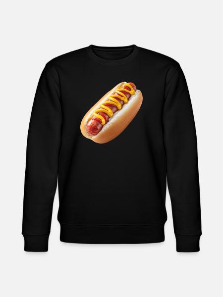 Hot Dog, Viennese Sausage, Sausage - Stanley/Stella CHANGER Unisex Organic Sweatshirt - black