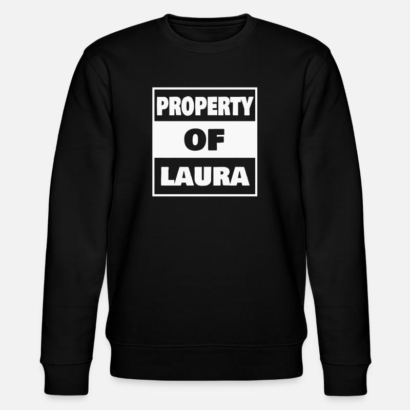 Laura as a first name - Stanley/Stella CHANGER Unisex Organic Sweatshirt - black
