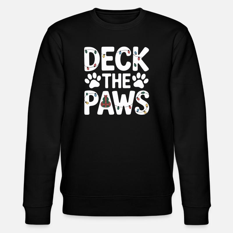Fête de Noël Deck the Paws - Sweat bio CHANGER Stanley/Stella Unisexe - noir