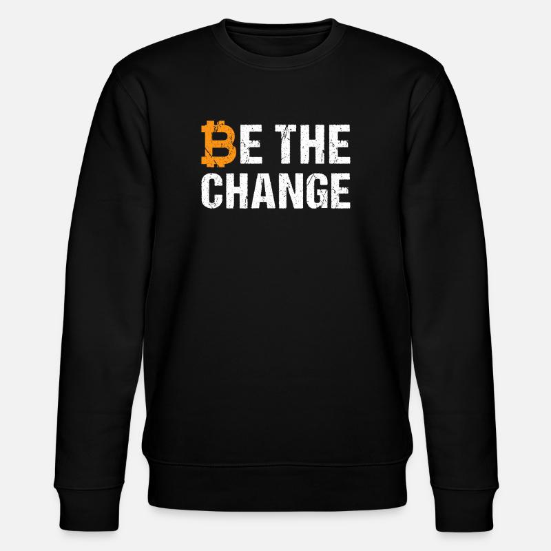 Bitcoin Be The Change - Sweat bio CHANGER Stanley/Stella Unisexe - noir