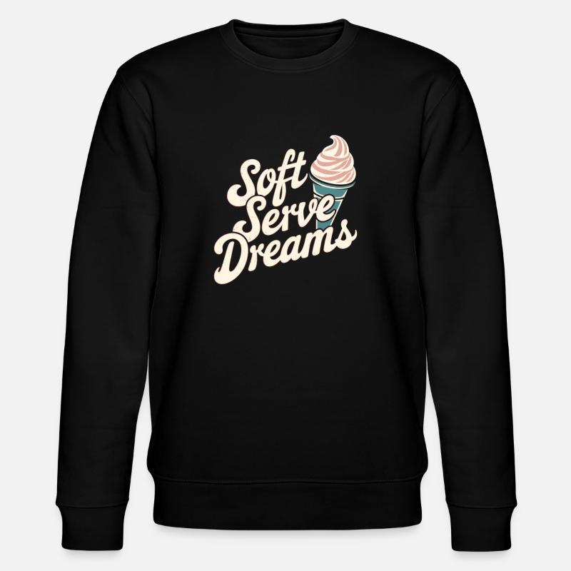 Soft Serve Dreams – Glace rétro - Sweat bio CHANGER Stanley/Stella Unisexe - noir