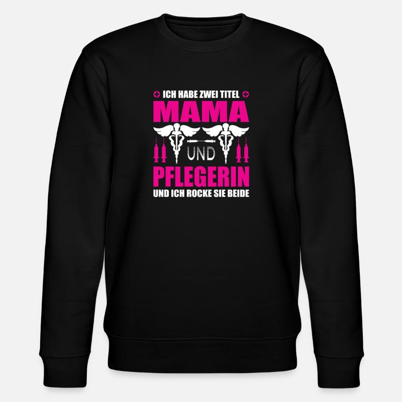 Maman et aidante - Sweat bio CHANGER Stanley/Stella Unisexe - noir