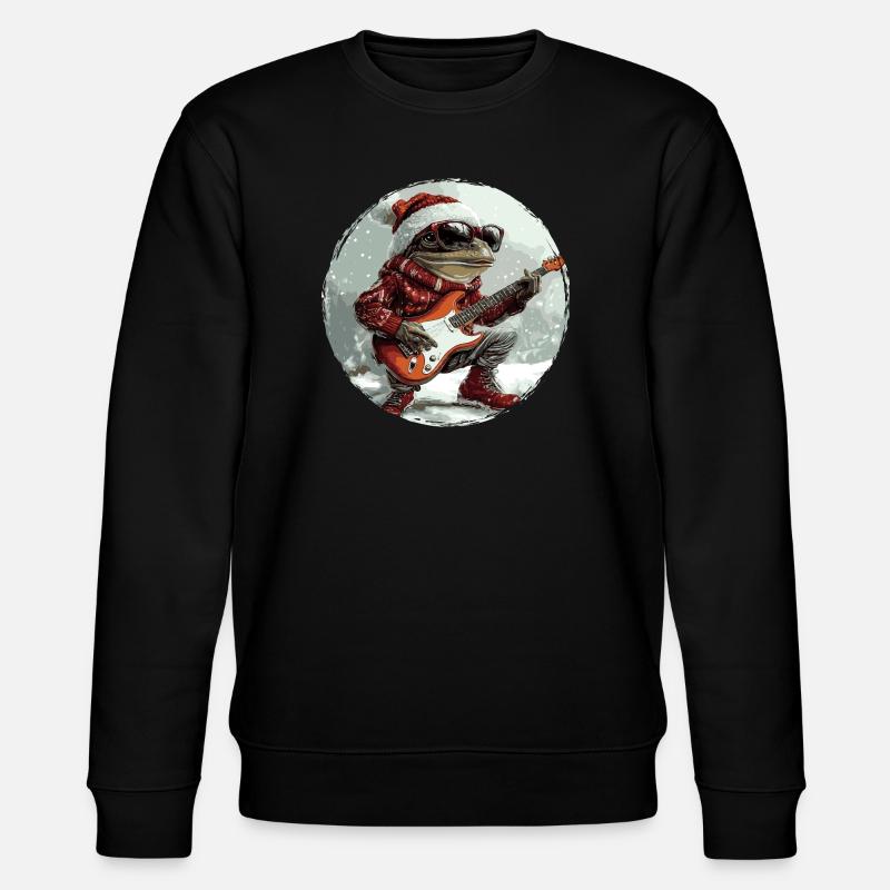 Guitare de Noël Frog - Sweat bio CHANGER Stanley/Stella Unisexe - noir