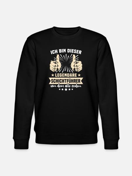 Shift Leader Sayings - Stanley/Stella CHANGER Unisex Organic Sweatshirt - black