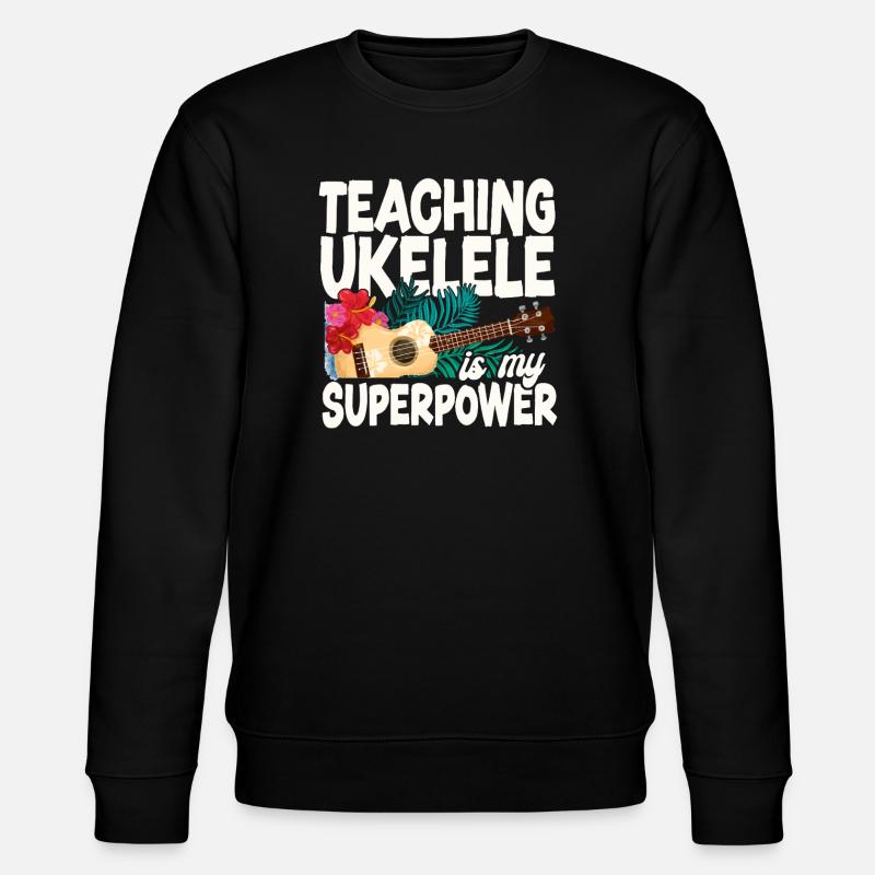 Enseignement de l’ukulélé hawaïen ukélé - Sweat bio CHANGER Stanley/Stella Unisexe - noir