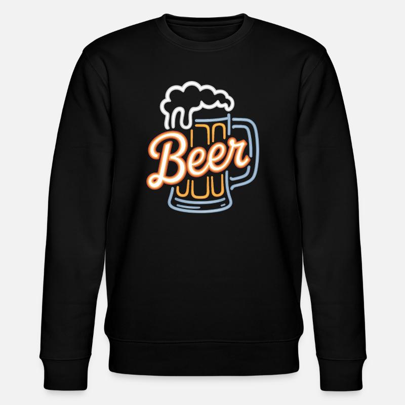 Bier – Cool Beer Logo - Stanley/Stella Unisex Bio-Sweatshirt CHANGER  - Schwarz