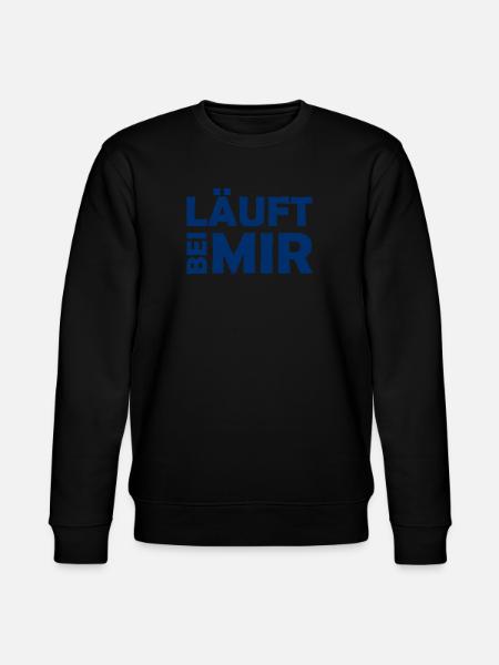 Runs with me - Cool saying - Running - Stanley/Stella CHANGER Unisex Organic Sweatshirt - black