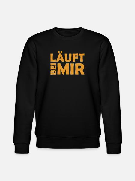 Runs with me - Cool saying - Running - Stanley/Stella CHANGER Unisex Organic Sweatshirt - black