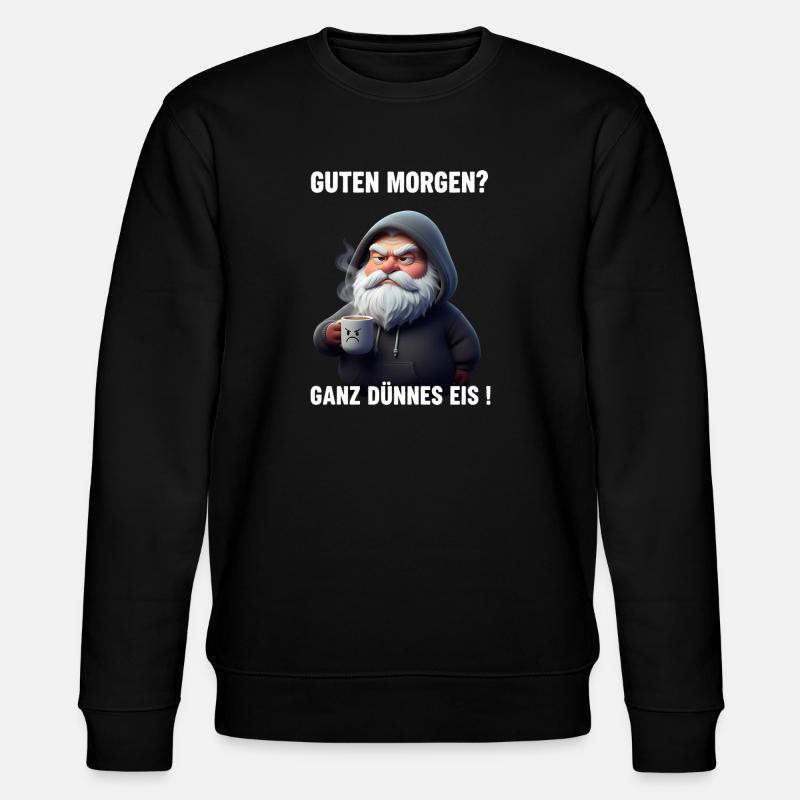 Grummel Weihnachtsmann Dünnes Eis Spruch - Sweat bio CHANGER Stanley/Stella Unisexe - noir