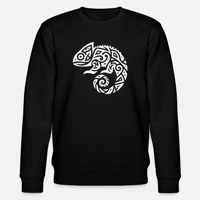 Déguisement de tatouage caméléon - Sweat bio CHANGER Stanley/Stella Unisexe - noir