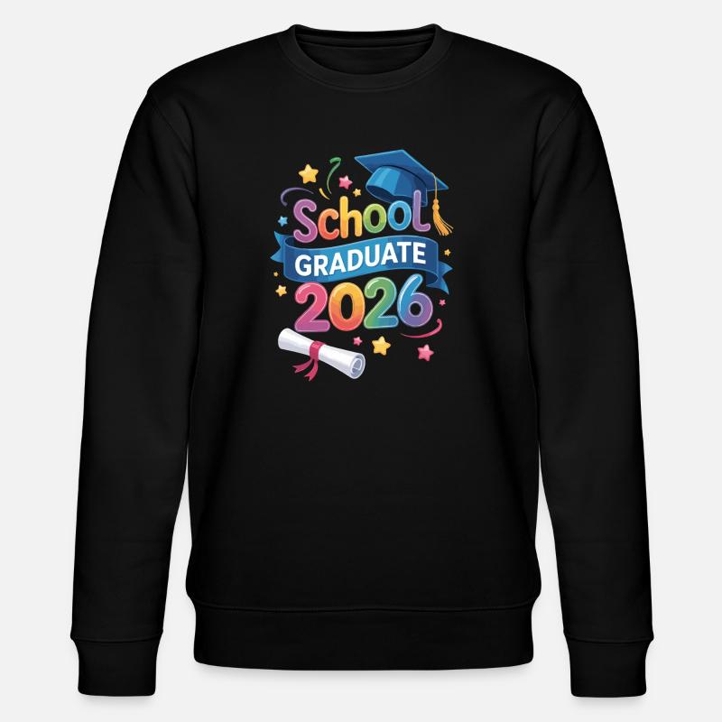 Schulabsolvent 2026 Zitat - Stanley/Stella Unisex Bio-Sweatshirt CHANGER  - Schwarz