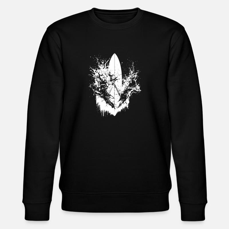 Surf dynamique Illustration Surf Surf - Sweat bio CHANGER Stanley/Stella Unisexe - noir