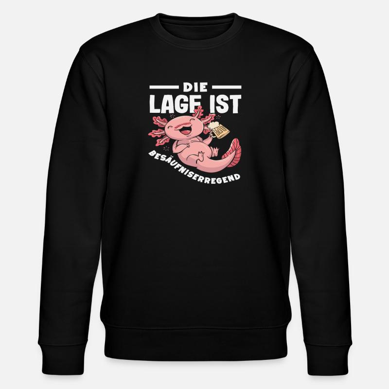 Le lieu est ivre : Axolotl - Sweat bio CHANGER Stanley/Stella Unisexe - noir