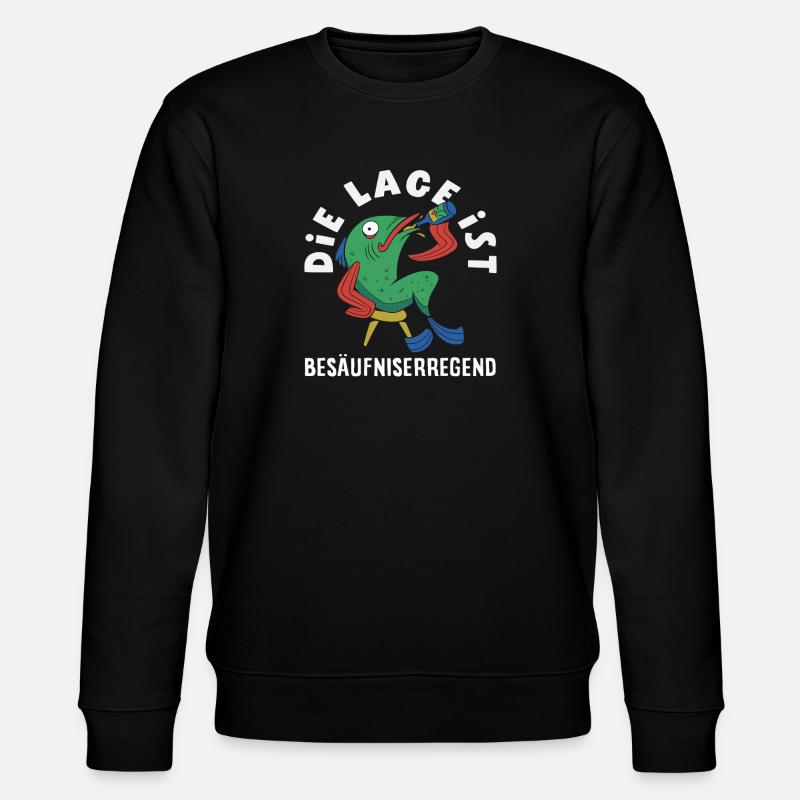 Die Lage ist besäufniserregend Fisch - Stanley/Stella Unisex Bio-Sweatshirt CHANGER  - Schwarz