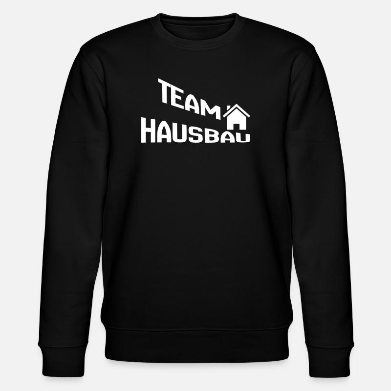 Team Hausbau - Stanley/Stella Unisex Bio-Sweatshirt CHANGER  - Schwarz