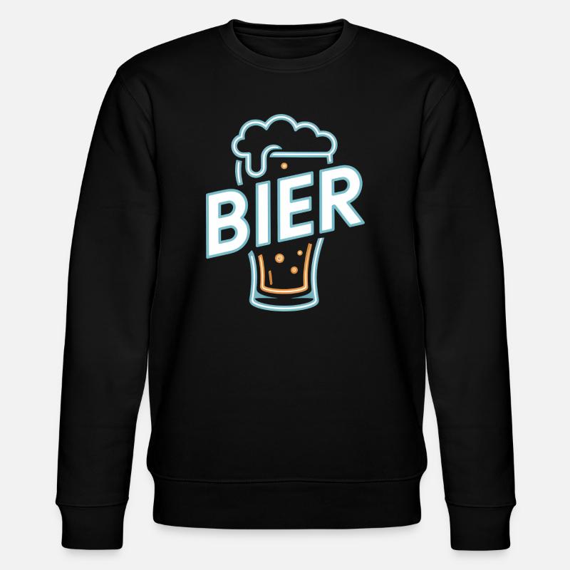 Bier - Cool Beer Logo - Stanley/Stella Unisex Bio-Sweatshirt CHANGER  - Schwarz