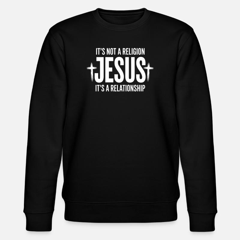 T-shirt graphique Relation Jésus - Sweat bio CHANGER Stanley/Stella Unisexe - noir