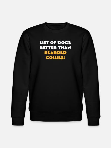 Bearded Collie - Stanley/Stella CHANGER Unisex Organic Sweatshirt - black