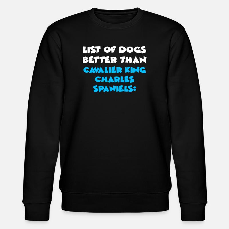 Cavalier King Charles Spaniel - Stanley/Stella Unisex Bio-Sweatshirt CHANGER - Schwarz
