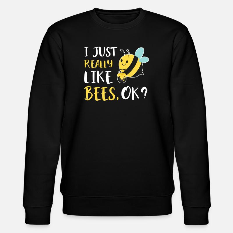 Fan de dessins animés Abeilles Mignonnes - Sweat bio CHANGER Stanley/Stella Unisexe - noir